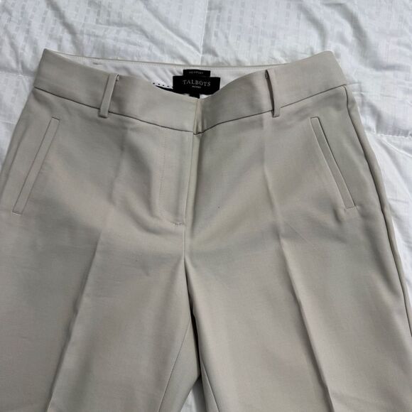Talbots Petite Newport tan dress pants size 4P- great condition - Picture 5 of 11